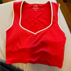 Abercrombie & Fitch Red Crop Top
